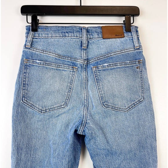 Madewell (25) The Perfect Vintage Crop Jean High Rise 25” Blue Distressed - Picture 13 of 13